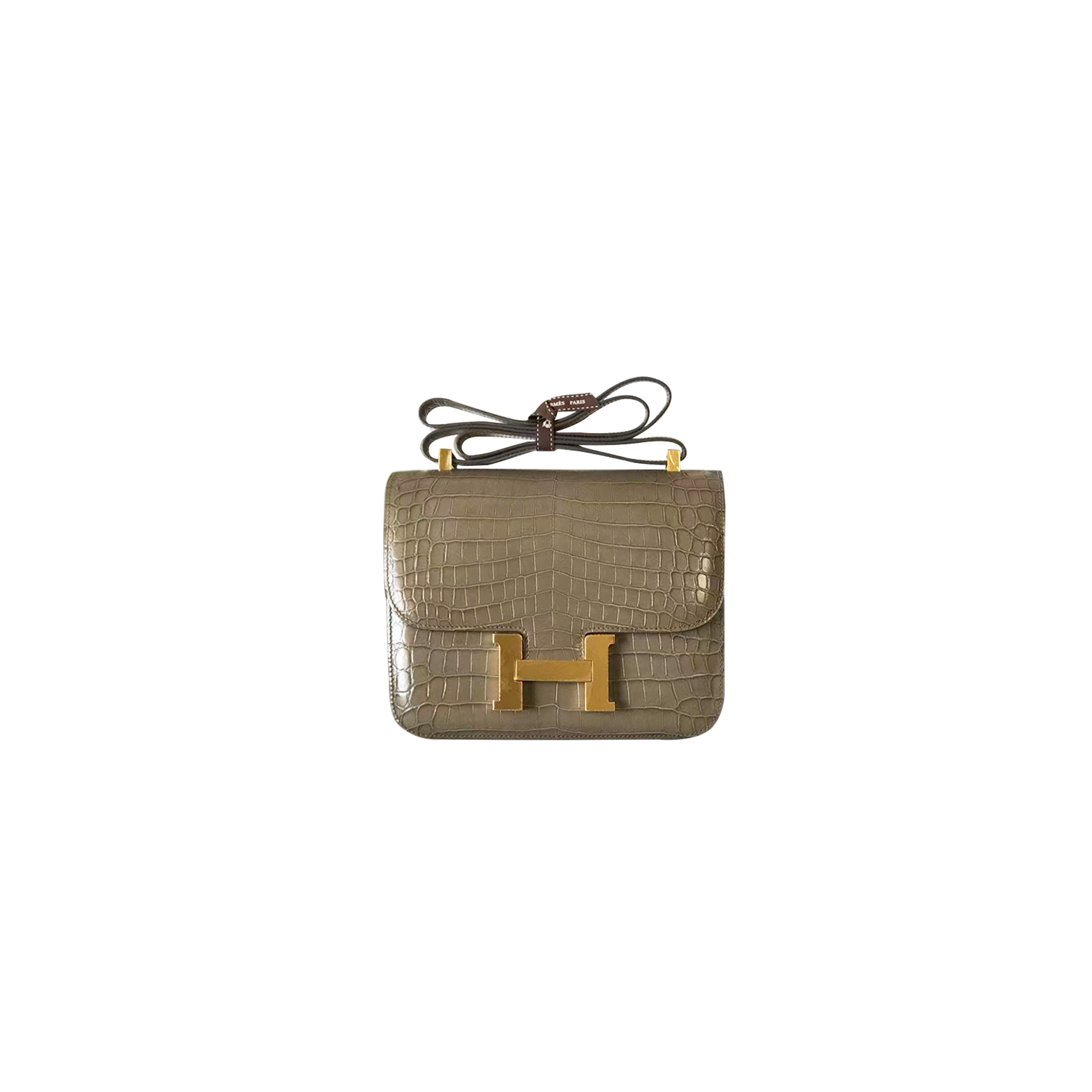 HERMÈS RETRO EPSOM CONSTANCE 18 GOLD HARDWARE SHOULDER BAG (19*18*13.5cm)